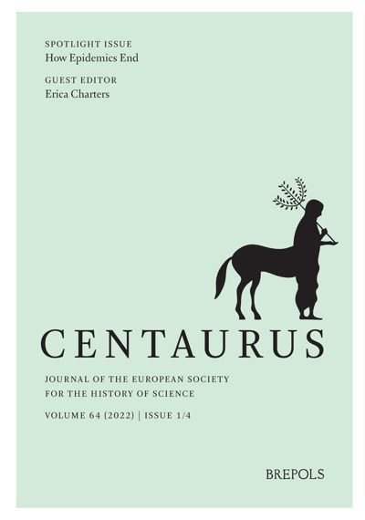 Centaurus. Journal of the European Society for the History  - Brepols